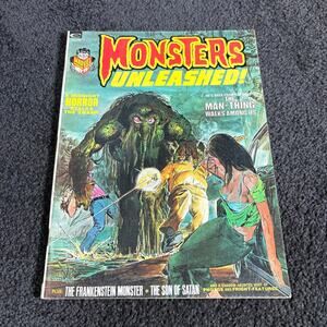 Monsters Unleashed! #3 November 1973 - Marvel Curtis Comics - Man-Thing Vintage